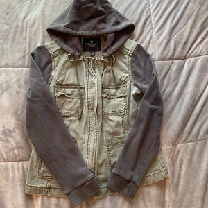 American Eagle Grunge Edgy Zip Up Jacket